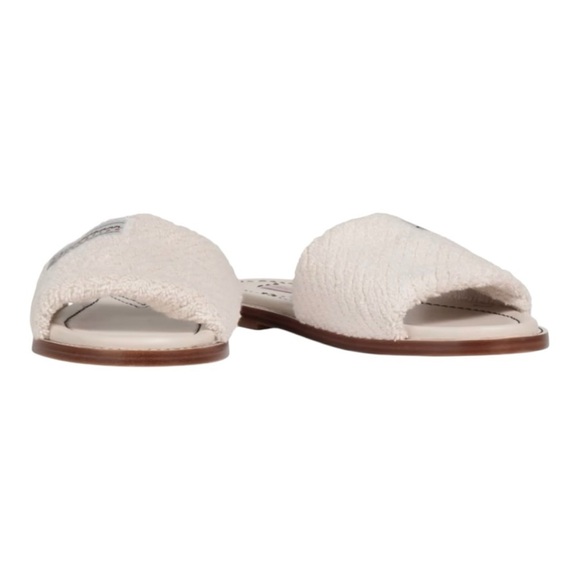 Zimmermann White Chubby Terry Towel Recreation Slides Slip On Sandals Women’s 38 - Picture 2 of 16